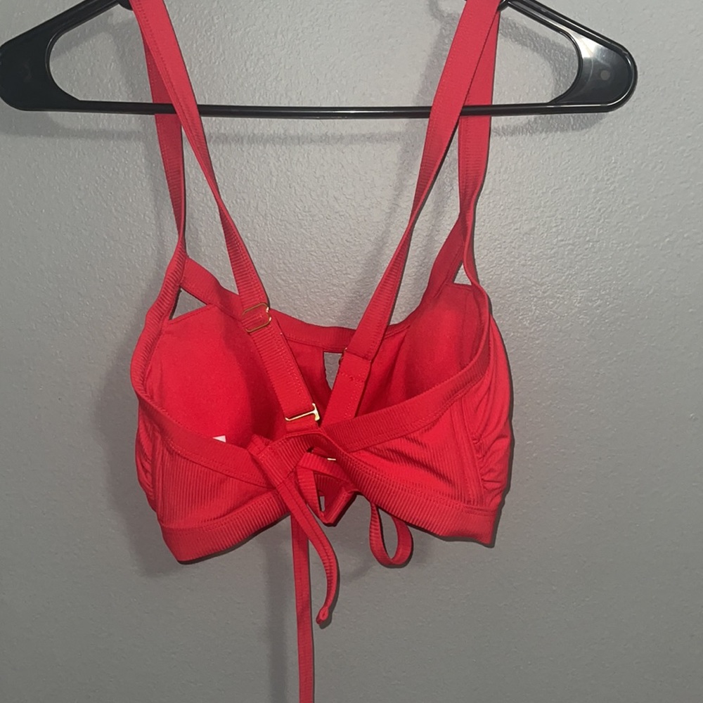 Red Swim bathing suit Top - Picture 2 of 2